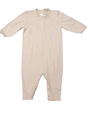 Bonpoint cashmere Soft Pink Cherry One-Piece Romper